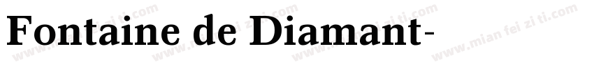 Fontaine de Diamant字体转换